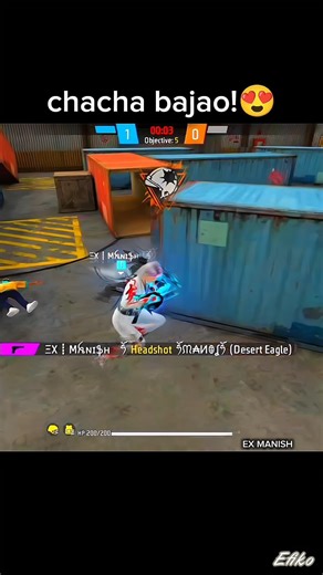 Chacha Bajao!😍 #shorts #freefire #backrooms
