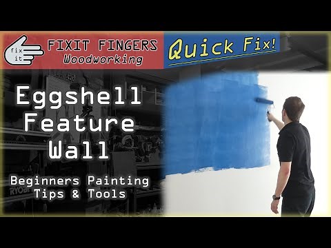 Painting an Eggshell Feature Wall - Beginner DIY Tips and Tools Needed