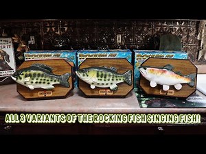 All 3 Variants Of The Rocking Fish Singing Fish! (Crappie, Bass, & Trout!)