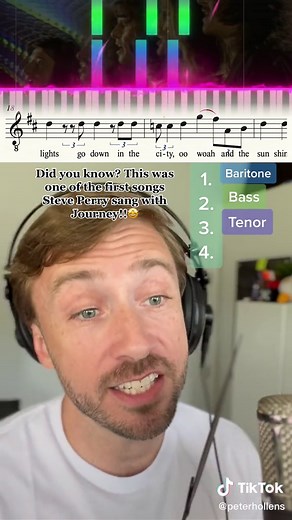How to Sing Lights by Journey | Acapella Harmony Building