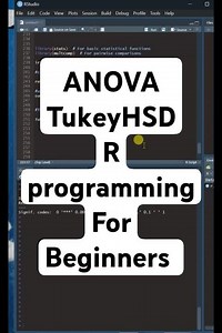 How to do ANOVA and TukeyHSD in R for beginners #statistics #coding #programming #datasources