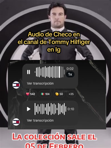 Checo Pérez anuncia la nueva colección de Tommy