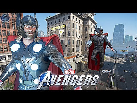 Marvel's Avengers Game - Thor MCU Movie Suit Free Roam Gameplay! [4K 60fps]