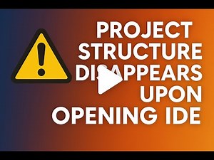 My IDE Project Structure VANISHED! 🤯 (The ONLY Fix You Need) | Project Structure Disappears IntelliJ