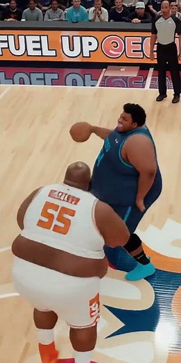 The Biggest Dunk Fail You'll See Today! 🤣🏀 #funny #comedy #lol #prank #inflatablesuit