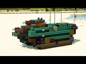 Minecraft AAV-7 USMC Amphibious Assault Vehicle Tutorial
