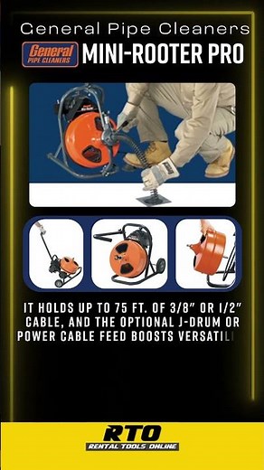 General Pipe Cleaners | Mini-Rooter Pro