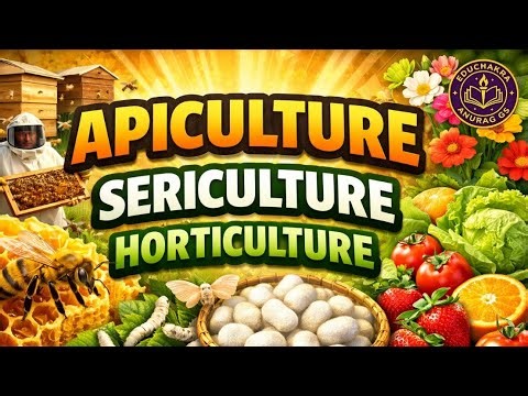 Apiculture, Sericulture & Farming Cultures Explained | EduChakra – Anurag GS | By Anurag Pandey