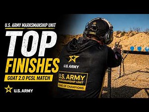 U.S. Army Marksmanship Unit Soldiers Earn Top Finishes at GOAT 2.0 PCSL Match