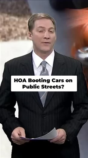 HOA Hell on Instagram: "Car booted in front of your house? HOA booting cars on public streets, even with permission. Is this legal? #HOA #BootedCar #HomeownersAssociation #PropertyManagement #LegalAdvice #Reels"