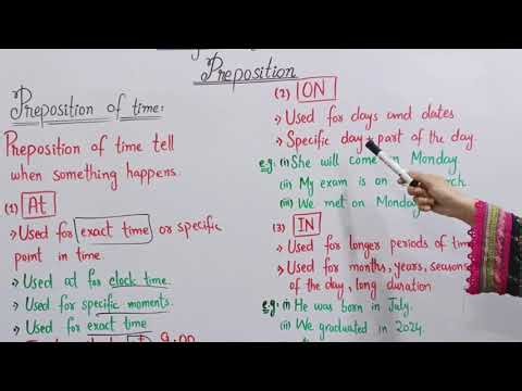 Prepositions of Time: At, On, In | Easy Explanation with Examples