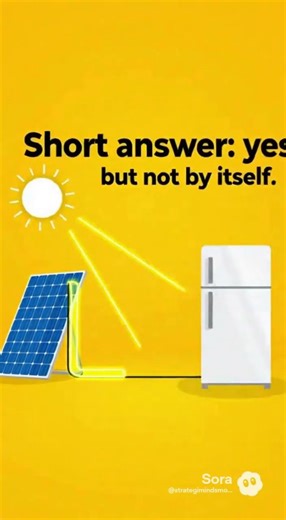 Can a 300W Solar Panel Run a Fridge? (Real Answer) #solar #solarpower #offgrid #solarpanels