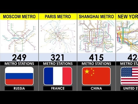 Largest Metro Systems by Stations Around The World (2026) 🌍 With Map