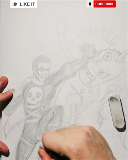 Black Terror Sketch Cover Design Speedrun (part 7) #sketch #artist #timelapse