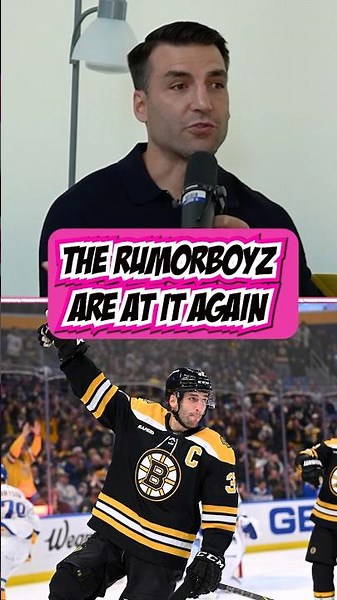 Could the #RumorBoyz pull Patrice Bergeron out of retirement for one more year?! 👀