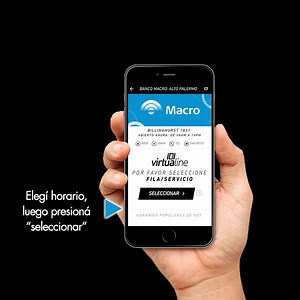 ¡Solicitá un turno online y evitá la fila de la sucursal! Con Whyline podés ahorrar tu tiempo y conocer con anterioridad la demora. ¿Cómo? Descargate la aplicación y conocé más en http://bit.ly/2hO9WdJ | Banco Macro