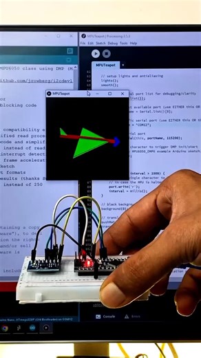 Code.hub on Instagram: "Using an Arduino and the MPU6050 accelerometer, this project shows how real-world movement can control a 3D model on screen, in real-time! . . #coding #tech #programming #python #java #softwaredeveloper #engineering #softwaredevelopment #mpu6050 #accelerometer #3dmodel #arduino #computerscience #modelling #code #programmers"