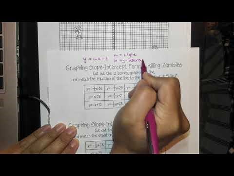 Graphing Lines & Killing Zombies Worksheet