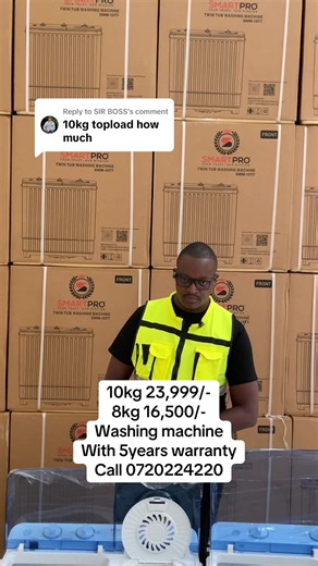 Replying to @SIR BOSS washing machine with 5years warranty going for 16,500/-ksh #electronic #wash #washing #budget #1millionviews