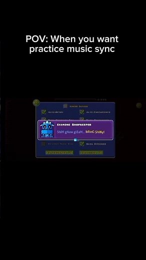 POV: When you want practice music sync #geometrydash #gd