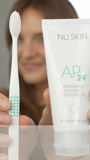 Nu Skin USA on Instagram: "Start your day with a cavity-fighting formula that leaves you with a fresh taste of gentle vanilla mint. AP 24® is also formulated to lighten teeth without peroxide to help give you the dazzling, clean smile of your dreams. Try AP 24 and smile brighter! 😁 #AP24 #whiteningtoothpaste #oralhygiene #AP24whiteningtoothpaste #NuSkin"