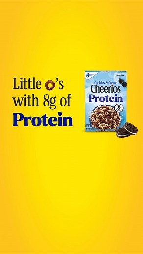 All the protein goodness — in delicious Strawberry, Cinnamon and Cookies & Crème flavors. Try them today! | Cheerios