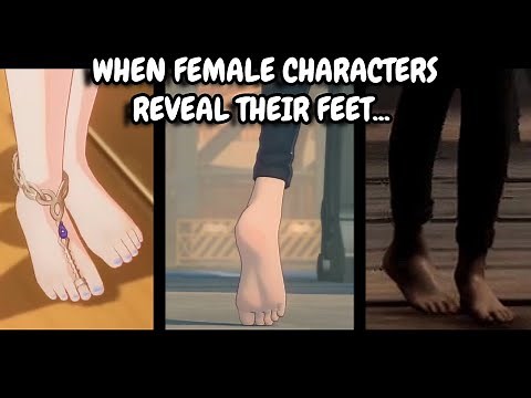 When Female Characters REVEAL Their FEET In Video Games...