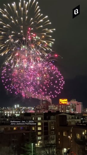Baltimore Banner | Baltimore news, politics and arts on Instagram: "Happy New Year! Baltimore crowds rang in 2026 with the annual fireworks display over the Inner Harbor at midnight. 🎆🎇"