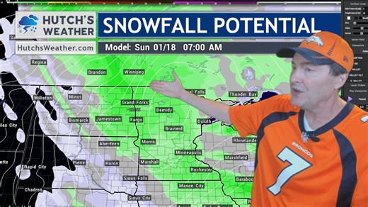 1/17/2026 Hutch's Weather Forecast Sunday Snow Forecast: How Much Are We Getting? ⚠️This Video: ❄️BREAKING NEWS: This weather forecast provides a detailed weather update today, focusing on the snow storm potential for the upcoming weekend. We discuss snowfall predictions and track gusts, preparing you for any icy roads. Stay informed with your daily weather report by downloading the Hutch's Weather app today! 🌨️ #cold #winter #weather #storm | Hutch Johnson - Chief Meteorologist