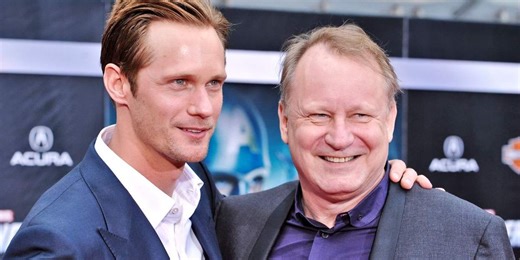 Stellan Skarsgård recalls doing drag at 15, going out, and flirty men