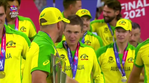 10M views · 815K reactions | At long last, Australia get their hands on the ICC Men's T20 World Cup trophy  The moment they lifted the prized silverware  #T20WorldCup | ICC - International Cricket Council | Facebook