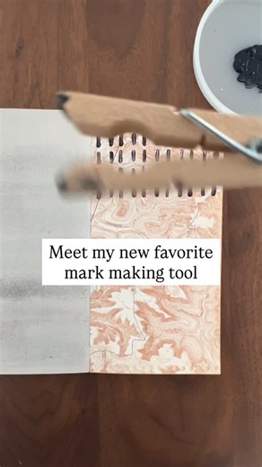 Jackie Hernandez on Instagram: "Wonder how many patterns I can make with a humble clothespin? For starters, I made two different patterns over this topographic map. I love both marks it makes. #100daysofmarkmakingpatterns #the100dayproject #markmaking"