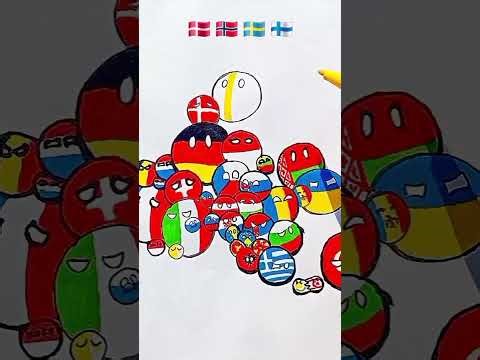 Draw countryball Of Europe #europe #countryball #drawing