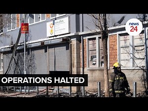 WATCH | Operations at Germiston Home Affairs halted following petrol bomb and protests