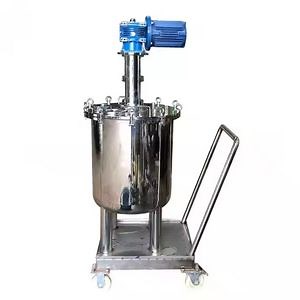 [Hot Item] 100L Fine Chemical Viscous Liquid Vertical Stainless Steel Mobile Small Mixing Tank