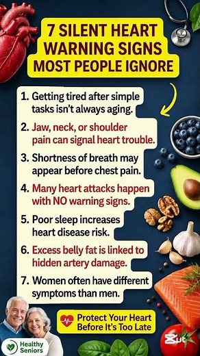7 Silent Heart Warning Signs Most People Ignore | Heart Attack Prevention Tips
