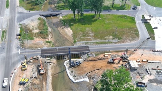 First bridge replacement finished after Helene, servicing Baxter Healthcare
