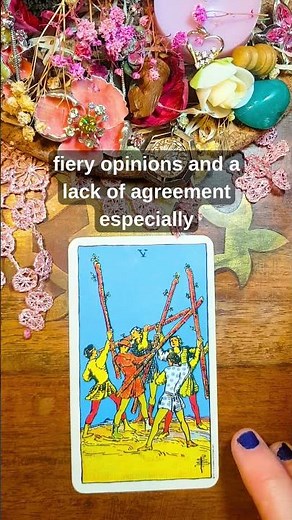 5 of WANDS MEANING EXPLAINED #tarot #shorts