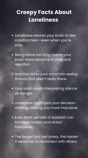 “The Terrifying Truth About Loneliness 😱 How It Hijacks Your Brain…”