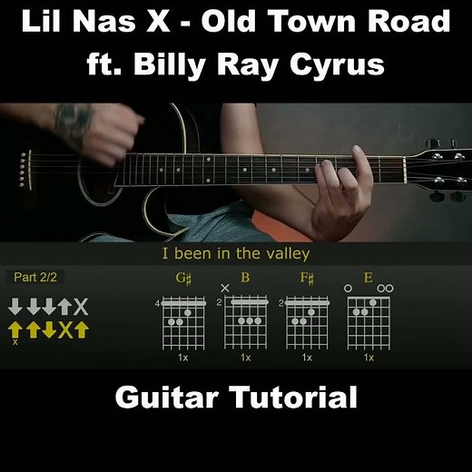 Lil Nas X - Old Town Road ft. Billy Ray Cyrus | Easy Guitar Lesson Tutorial with Chords/Tabs