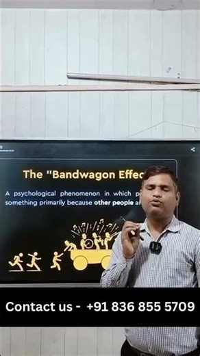 Bandwagon Effect Explained | Commerce Concept for UGC NET | Voting Behaviour #shorts
