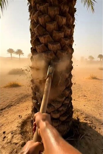 POV: Tree Cutting –Tree Falls in Seconds! #lumberjack #satisfyingvideo