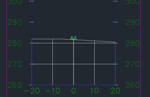 How to change the Elevation grid in cross section
