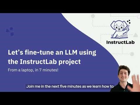 Let's fine-tune an LLM using the InstructLab project