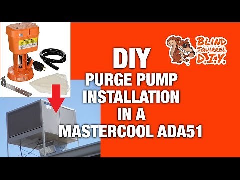 DIY Purge Pump Installation in a MasterCool ADA51