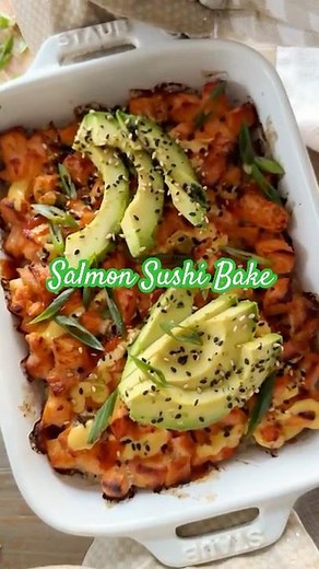 Salmon Sushi Bake 🍣