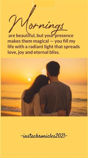 Good Morning ...✨💫✨#SunriseLove #RomanticVibes #CoupleGoals #EndlessBliss #explorepage #love #viral