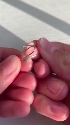 making a shell necklace 🐚