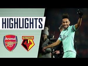 AUBAMEYANG WITH A BIZARRE GOAL! | Watford 0 - 1 Arsenal | Goals and highlights