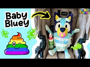 Baby Bluey Stinky Nappy 💩 | Pretend Play with Bluey Toys